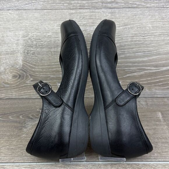 Dansko Fawna Women’s Sz 8.5-9/EU 39 Black Milled Nappa Leather Mary Jane Shoes - Picture 10 of 10